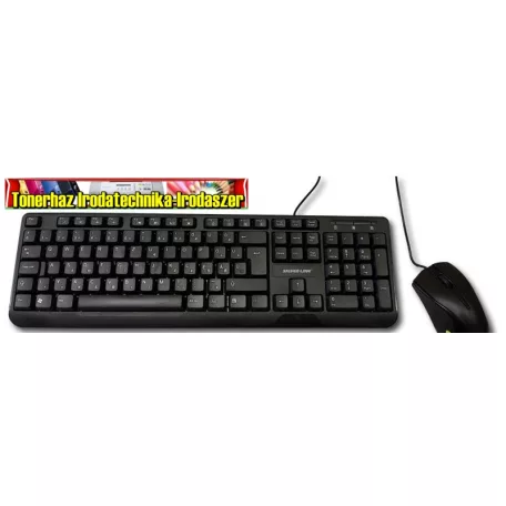 Silverline MMS-8188 vezetékes  USB fekete billentyűzet+egér 