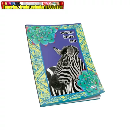 Füzet A4, 40 lap, kockás 80g. papír, glitteres Connect (A4) ( 87-40) (87-32) - ZEBRA -