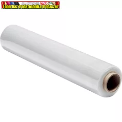    Kézi nyújtható fólia 50cm, átlátszó, vékony dudás (Sztrechfólia ,stretchfólia) 23 mic