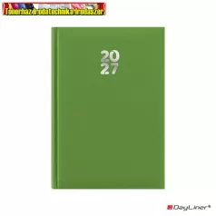   DAYLINER Pannon határidőnapló, naptár, tervező, A5 heti világoszöld (2027 évi) (agenda)