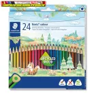 STAEDTLER Noris Colour 187 ,Színes ceruza készlet, háromszögletű,  24 különböző szín ( 187C24)