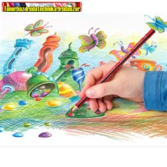   STAEDTLER Noris Colour 187 ,Színes ceruza készlet, háromszögletű,  24 különböző szín ( 187C24)