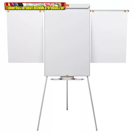 NOBO Essentials, fehér Flipchart tábla, mágneses felület, 2 db segédkarral, 