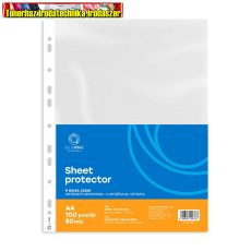 Bluering  Genotherm, lefűzhető, A4, 80 mikron, víztiszta felület 100db/cs