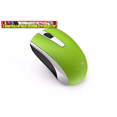 Genius ECO-8100 vezeték nélküli tölthető (beépített akku) egér zöld