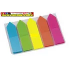 Oldaljelölő cimke műanyag nyíl alakú 12x44 mm, 5x25 lap/csom 2682-09 (300344)