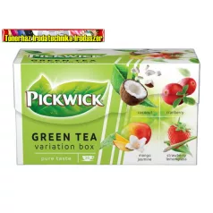   Pickwick Zöld tea Gyümölcsös Variációk  20x1,5 g ( kókusz, vörösáfonya, eper-citromfű, mangó-jázmin)