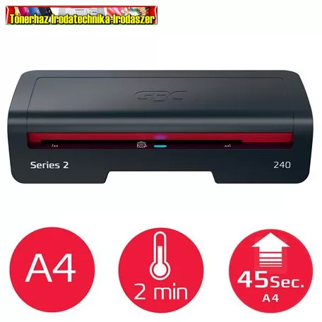 GBC 240 Home Office Laminálógép, A4, 75-125 mikron (4410068EU)