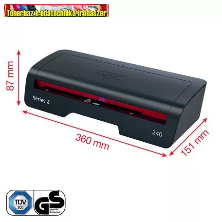 GBC 240 Home Office Laminálógép, A4, 75-125 mikron (4410068EU)