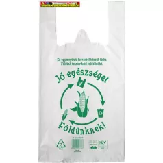   Ingvállas tasak, lebomló, 24x45x0,15 cm - Jó egészséget Földünknek -