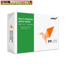 APRIL  PPLite Universal  fehér, famentes minőségi irodai papír  80gr A/4  500ív/cs (CIE 150) Made in Indonézia