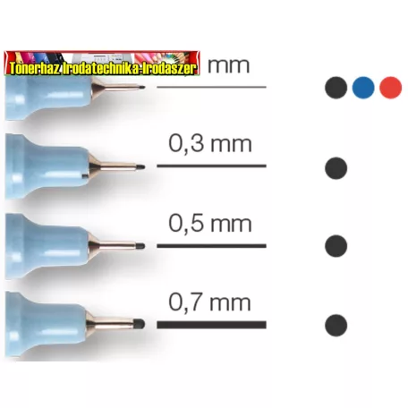 CENTROPEN DOCUMENT MŰSZAKI TUSFILC 4 MÉRETBEN 2631 fekete színben