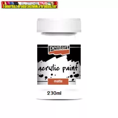 Pentart akrilfesték 230 ml. matt fehér