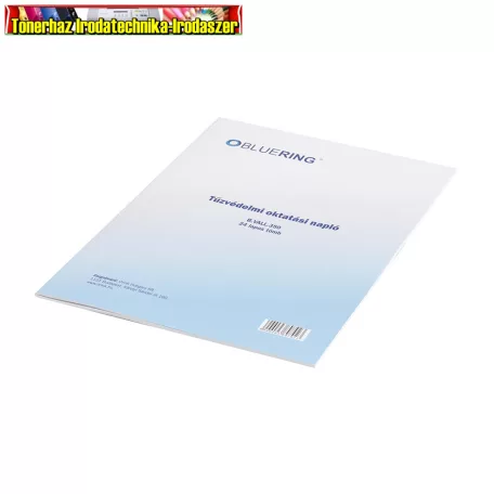 Tűzvédelmi oktatási napló 24 lapos A4 álló B.VALL.350 BLUERING SB.