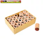 Kreatív Junior fa nyomda 25x18mm vegyes minták