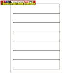 Etikett címke 192x38mm 7címke/ív 100ív/dob