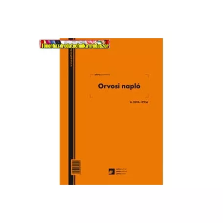 Orvosi napló 200 lapos könyv A/4 álló A.3510-172/UJ