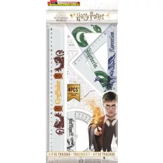   MAPED Harry Potter Teens Vonalzókészlet, műanyag, 4 darabos, 