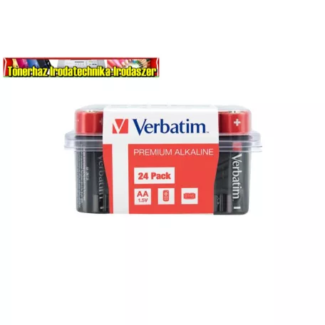 Verbatim AA LR6 Alkaline elem 24db/cs, db-ár
