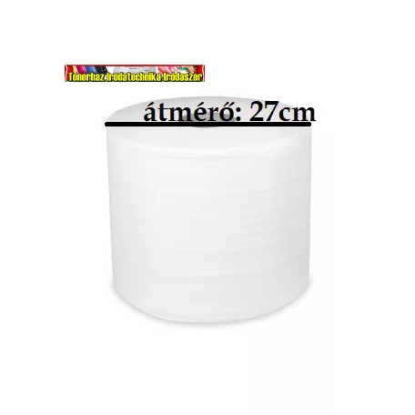 Hengeres kéztörlő MAXI  2 rétegű 1tek 100% celluóz - Extra fehér- sz. 27cm