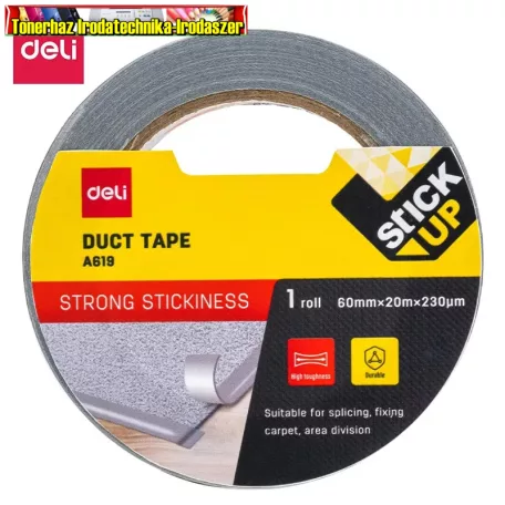DELI RAGASZTÓSZALAG  SZÖVETES 60mmx20m EZÜST - A619