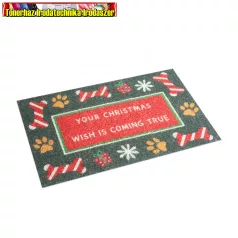   58280A Karácsonyi lábtörlő - "Your Christmas wish is coming true" - 60 x 40 cm