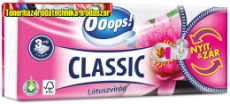 Papírzsebkendő OOOPS! Classic Lótuszvirág 3 rétegű 90 darabos