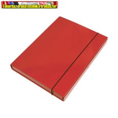 Füzetbox OPTIMA A/4 3 cm-es gerinccel piros