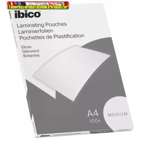 Lamináló fólia A/4 IBICO 100mic Basics Medium Pouch 100db/cs (627309)