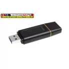 KINGSTON DTX Pendrive, 128GB, USB 3.2,  DataTraveler Exodia  fekete-sárga (USB flash ram)