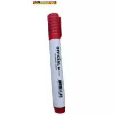   OFFICIAL  Táblamarker piros, kúpos heggyel  (whiteboard marker,táblafilc)