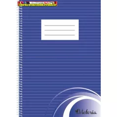 Spirálfüzet A/4 70 lap Victoria vonalas(A4)
