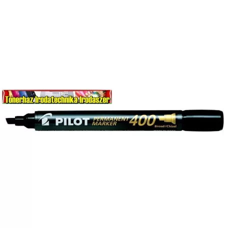 PILOT Permanent Marker 400 alkoholos vágott hegyű  filc (1,5-4mm) fekete