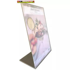  Étlaptartó akril A/4 L alakú (laptartó, posztertartó)
