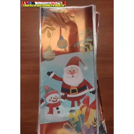 Mikulás Zacskó Ajándékcsomagoláshoz (150x350mm)