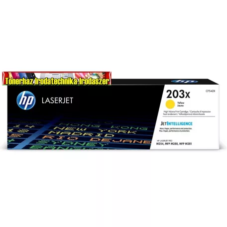 HP 203X CF542X YELLOW eredeti toner 2,5k