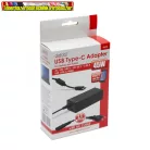 55370  Univerzális USB Type-C laptop / notebook töltő adapter tápkábellel (DC 20 V laptop / notebook töltésére)