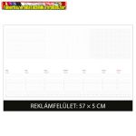   Dayliner Asztali könyöklő fehér lapokkal fekete füllel 570 x 380 mm 