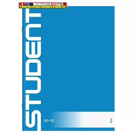 Füzet, tűzött, A4, sima, 32 lap, ICO "Student" 80-32 (A/4)