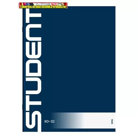 Füzet, tűzött, A4, sima, 32 lap, ICO "Student" 80-32 (A/4)