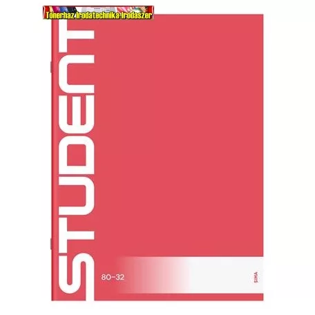 Füzet, tűzött, A4, sima, 32 lap, ICO "Student" 80-32 (A/4)