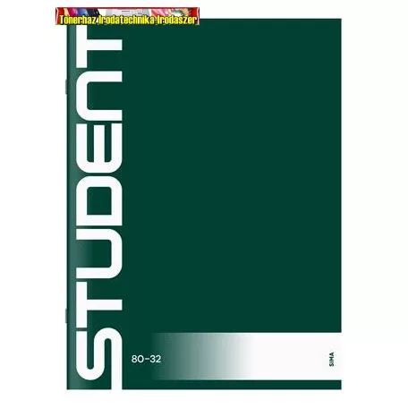 Füzet, tűzött, A4, sima, 32 lap, ICO "Student" 80-32 (A/4)