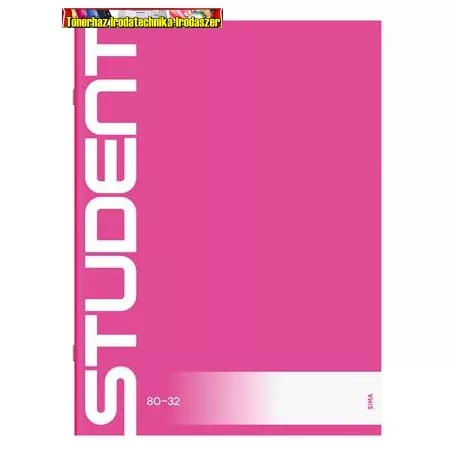Füzet, tűzött, A4, sima, 32 lap, ICO "Student" 80-32 (A/4)