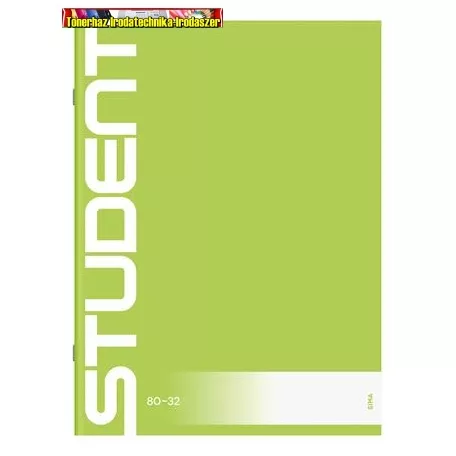 Füzet, tűzött, A4, sima, 32 lap, ICO "Student" 80-32 (A/4)