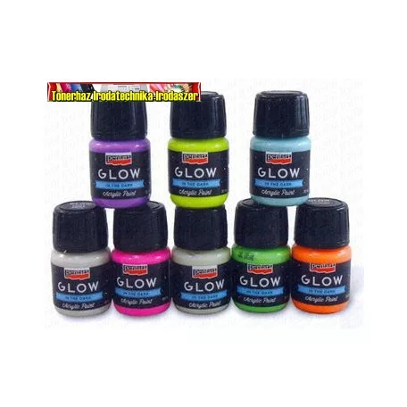 PENTART GLOW VILÁGÍTÓ AKRIL FESTÉK 30 ML  kül. színben