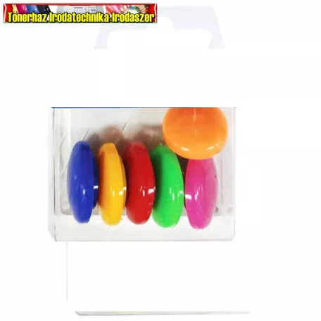 Táblamágnes Mágneskorong, 20 mm, 6 db, (6 szín) 