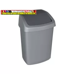 CURVER Swing top Billenős szemetes, 25 l,  ezüst/grafit