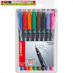   Stabilo OHPEN 841/8  S-es  8 színű alkoholos filc készlet (841S) (vonalvastagság: 0,4mm)