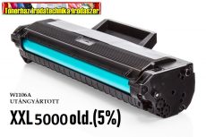 HP XXL nagykapacítású utángyártott W1106A  TONER BLACK NEW CHIP 5K (NO.106A  )