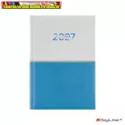 Határidőnapló DAYLINER Contrast, fehér-világoskék B/6 heti  2027 (agenda,naptár)